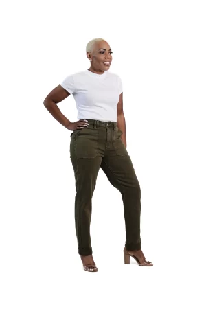 Alternative view of High Waist Aurora Weekender Garment Dyed Cuffed Judy Blue