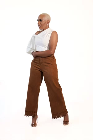 Alternative view of Elegant Off Shoulder White Rushed Blouse