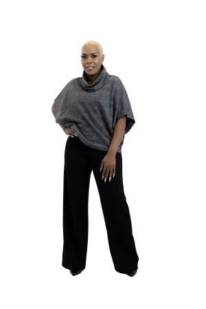 Alternative view of Batwing Top Also Has A Cowl Neck