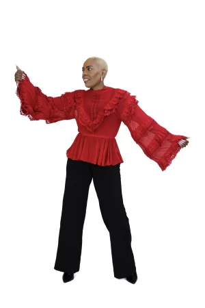 Alternative view of Victorian Ruffle Lace Blouse