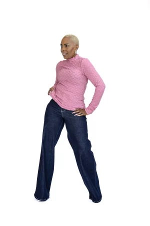 Alternative view of Gentle Grace Neck Lace Long Sleeve Top