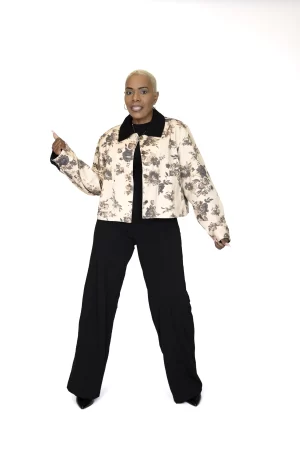 The Lila Long Sleeve Mid-Waist Jacket Featuring