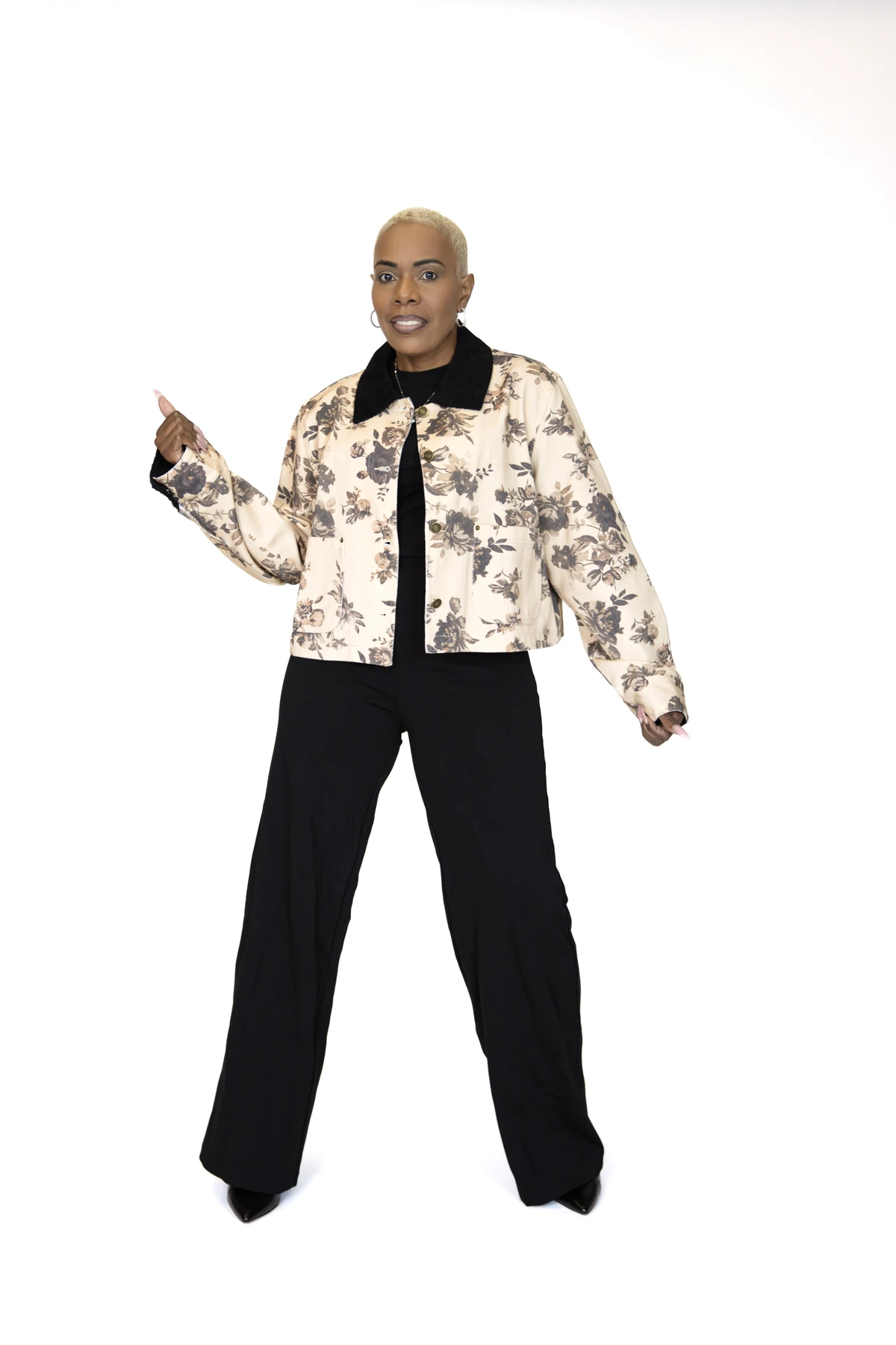 The Lila Long Sleeve Mid-Waist Jacket Featuring