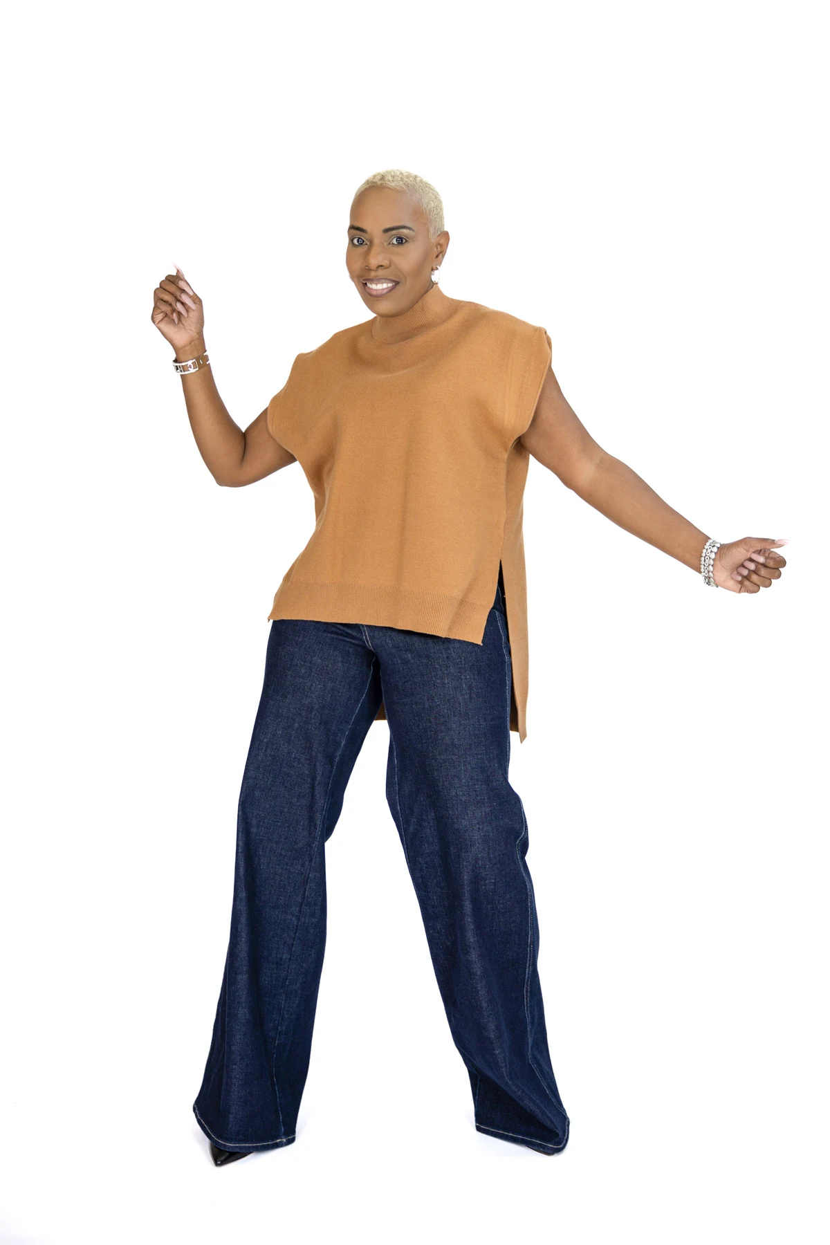 The Camila Knit Mock Neck Knit Top - Image 5